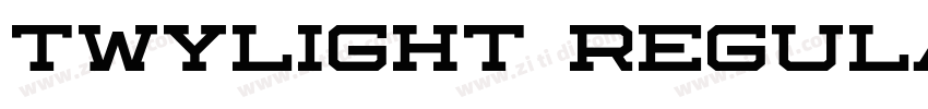 Twylight Regular字体转换